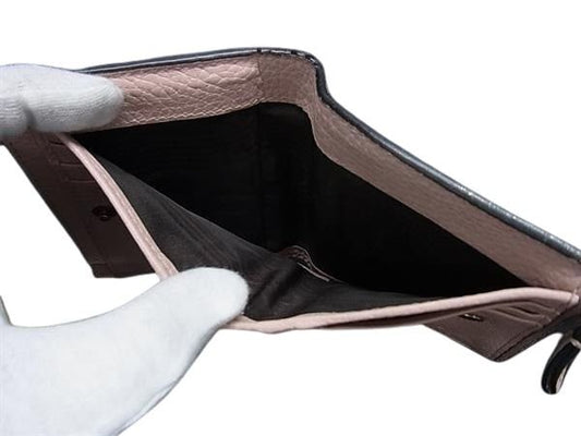 GUCCI グッチ 財布 アニマリエ 498094 ライトピンク レザー レディース 蜂 ビー 二つ折り財布 ゴールド金具