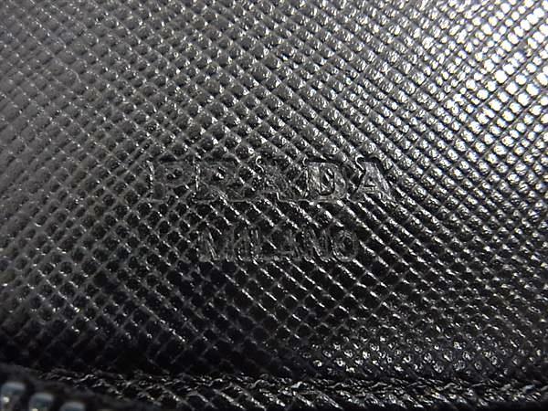 PRADA プラダ キーケース トライアングルロゴ M604 ブラック テスートナイロン ユニセックス 6連 三角ロゴマーク