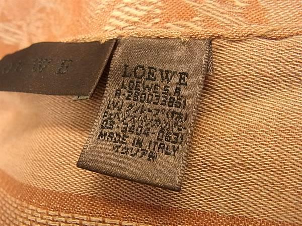 LOEWE ロエベ ストール オレンジ系 カシミヤ35％ シルク35％ ウール30％ レディース 花柄 フリンジ 超美品