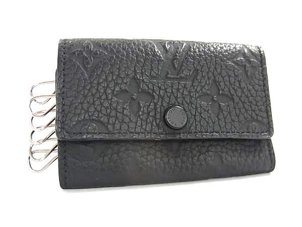 LOUIS VUITTON ルイヴィトン キーケース モノグラム ミュルティクレ6 M82604 ノワール(ブラック) トリヨンレザー ユニセックス 6連 シルバー金具 美品