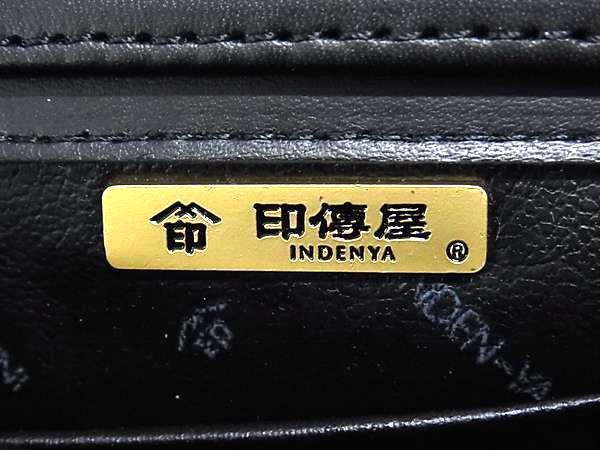 INDENYA 印傳屋 インデンヤ トートバッグ ブラック 鹿革 レディース 漆塗り 若松 新古未使用展示品
