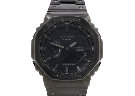 CASIO カシオ 時計 GSHOCK FULL METAL 2100 Series GMB2100BD1AJF ブラック ステンレススチール メンズ デジアナ 美品