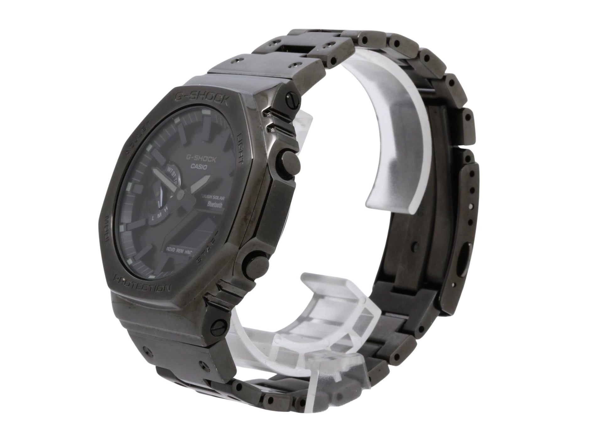 CASIO カシオ 時計 GSHOCK FULL METAL 2100 Series GMB2100BD1AJF ブラック ステンレススチール メンズ デジアナ 美品