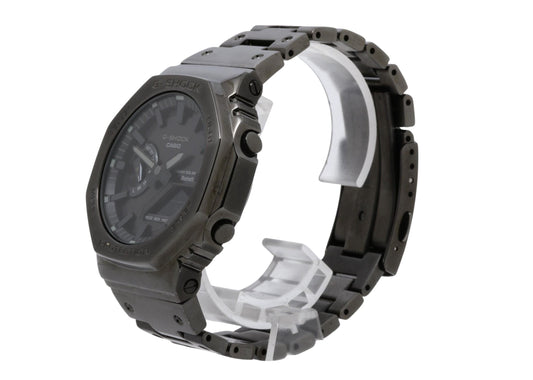 CASIO カシオ 時計 GSHOCK FULL METAL 2100 Series GMB2100BD1AJF ブラック ステンレススチール メンズ デジアナ 美品