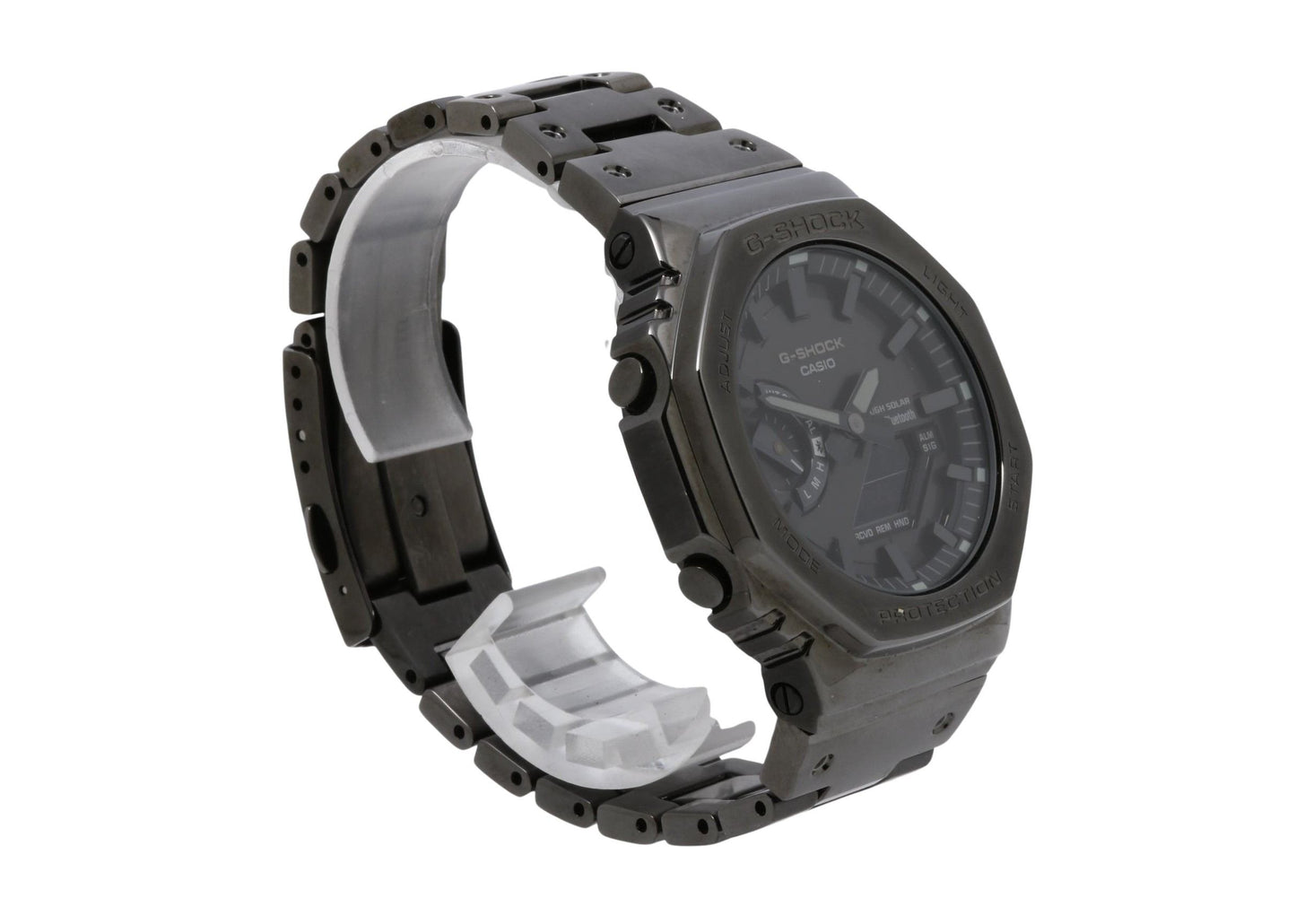 CASIO カシオ 時計 GSHOCK FULL METAL 2100 Series GMB2100BD1AJF ブラック ステンレススチール メンズ デジアナ 美品