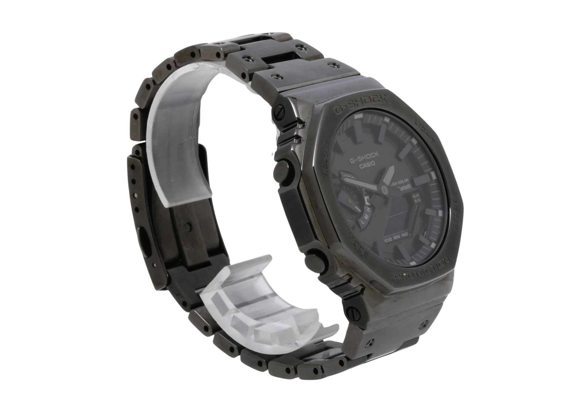 CASIO カシオ 時計 GSHOCK FULL METAL 2100 Series GMB2100BD1AJF ブラック ステンレススチール メンズ デジアナ 美品