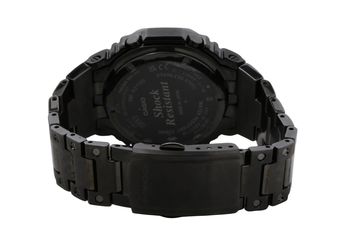 CASIO カシオ 時計 GSHOCK FULL METAL 2100 Series GMB2100BD1AJF ブラック ステンレススチール メンズ デジアナ 美品