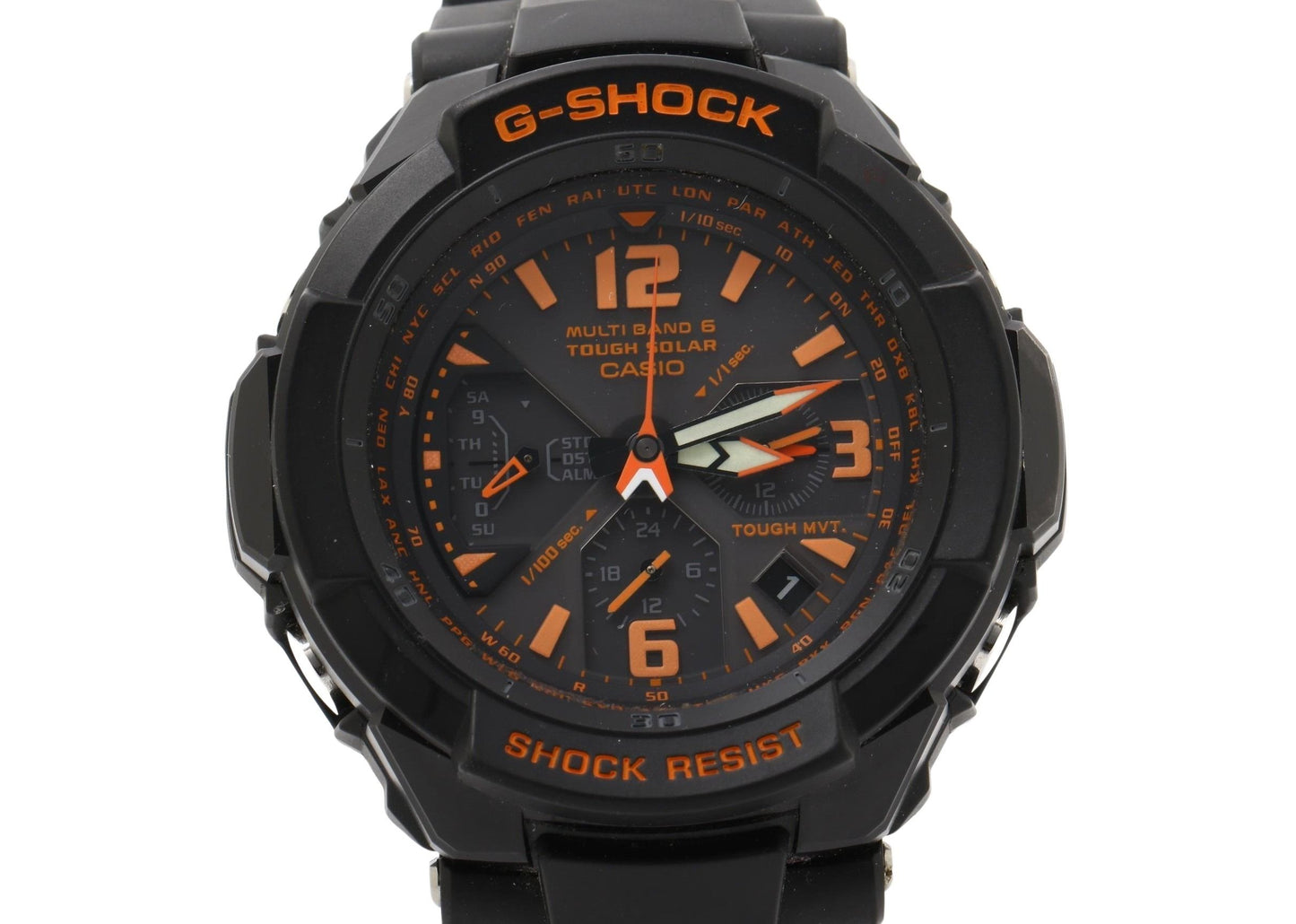 CASIO カシオ 時計 GSHOCK MASTER OF G AIR GRAVITYMASTER GW3000B1AJF ブラック 樹脂／ステンレススチール メンズ アナログ 美品