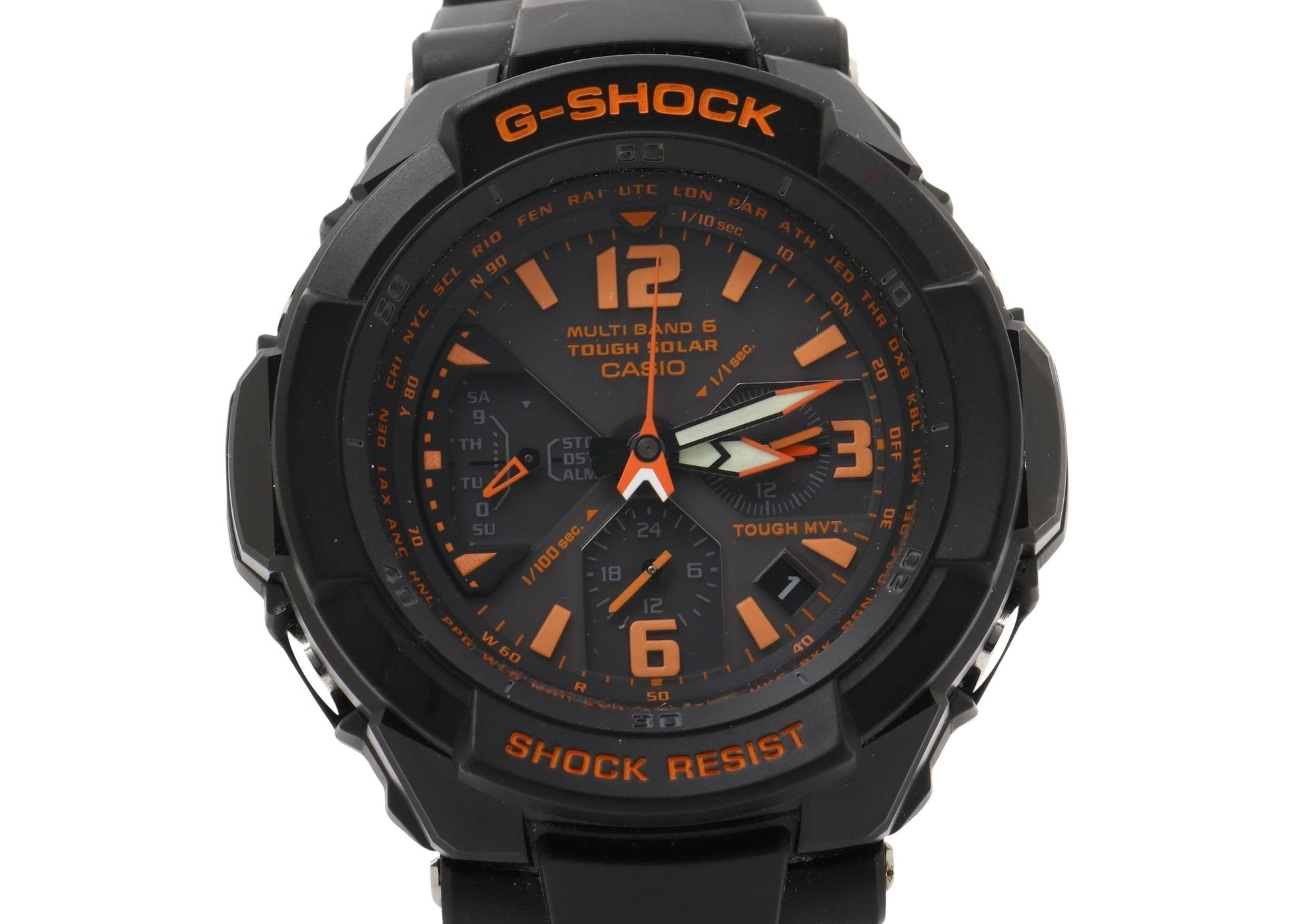 CASIO カシオ 時計 GSHOCK MASTER OF G AIR GRAVITYMASTER GW3000B1AJF ブラック 樹脂／ステンレススチール メンズ アナログ 美品
