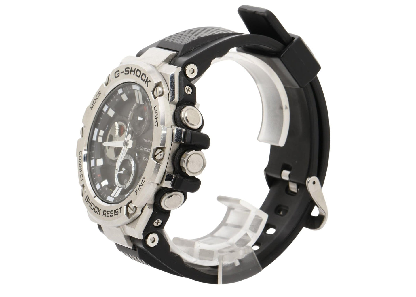 CASIO カシオ 時計 GSHOCK GSTEEL GSTB100 Series GSTB1001AJF ブラック シルバー 樹脂／ステンレススチール メンズ アナログ