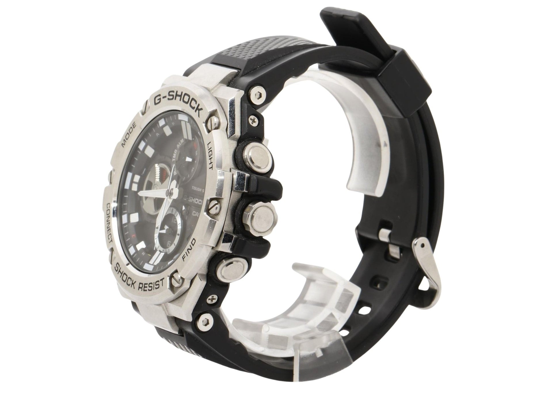 CASIO カシオ 時計 GSHOCK GSTEEL GSTB100 Series GSTB1001AJF ブラック シルバー 樹脂／ステンレススチール メンズ アナログ