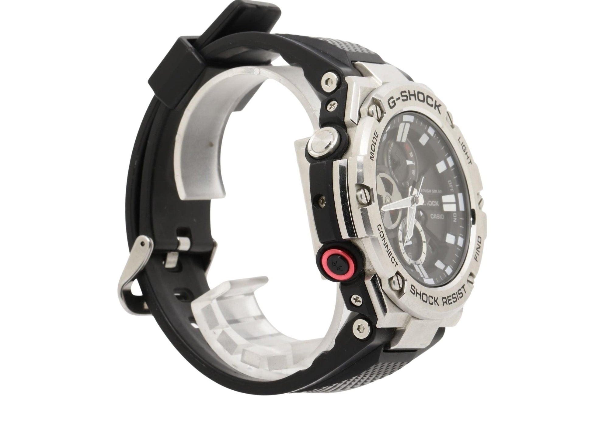 CASIO カシオ 時計 GSHOCK GSTEEL GSTB100 Series GSTB1001AJF ブラック シルバー 樹脂／ステンレススチール メンズ アナログ