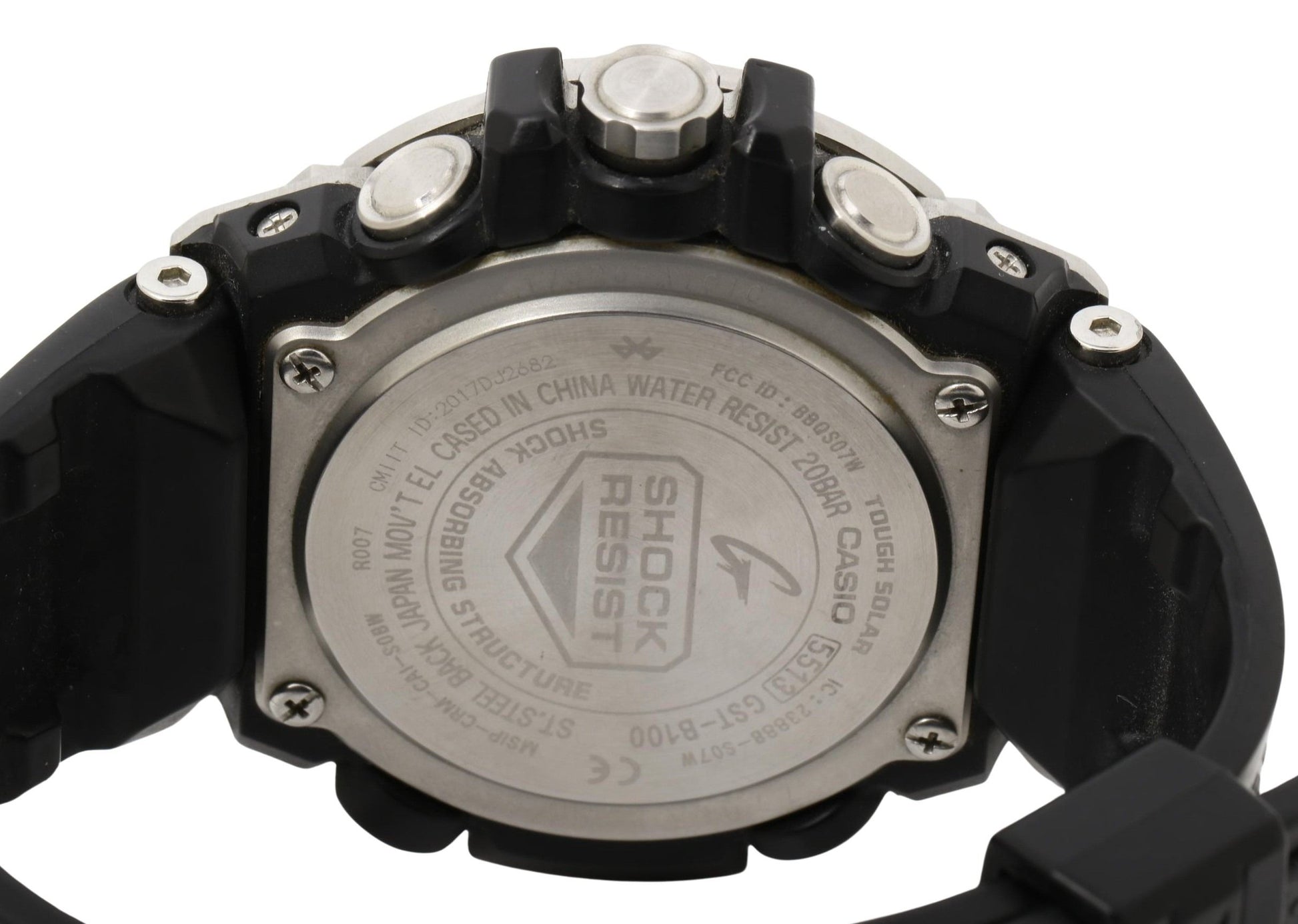 CASIO カシオ 時計 GSHOCK GSTEEL GSTB100 Series GSTB1001AJF ブラック シルバー 樹脂／ステンレススチール メンズ アナログ