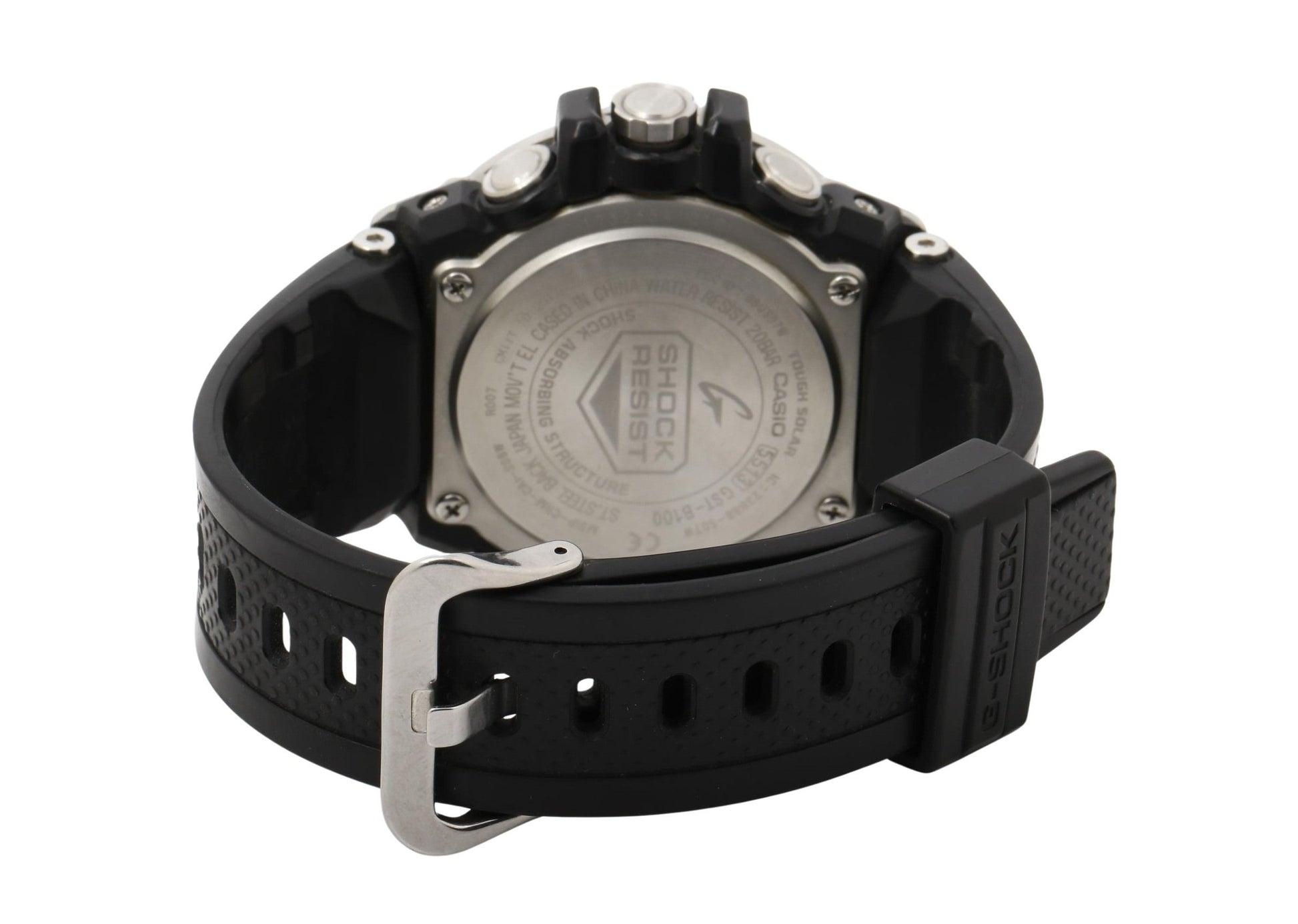 CASIO カシオ 時計 GSHOCK GSTEEL GSTB100 Series GSTB1001AJF ブラック シルバー 樹脂／ステンレススチール メンズ アナログ