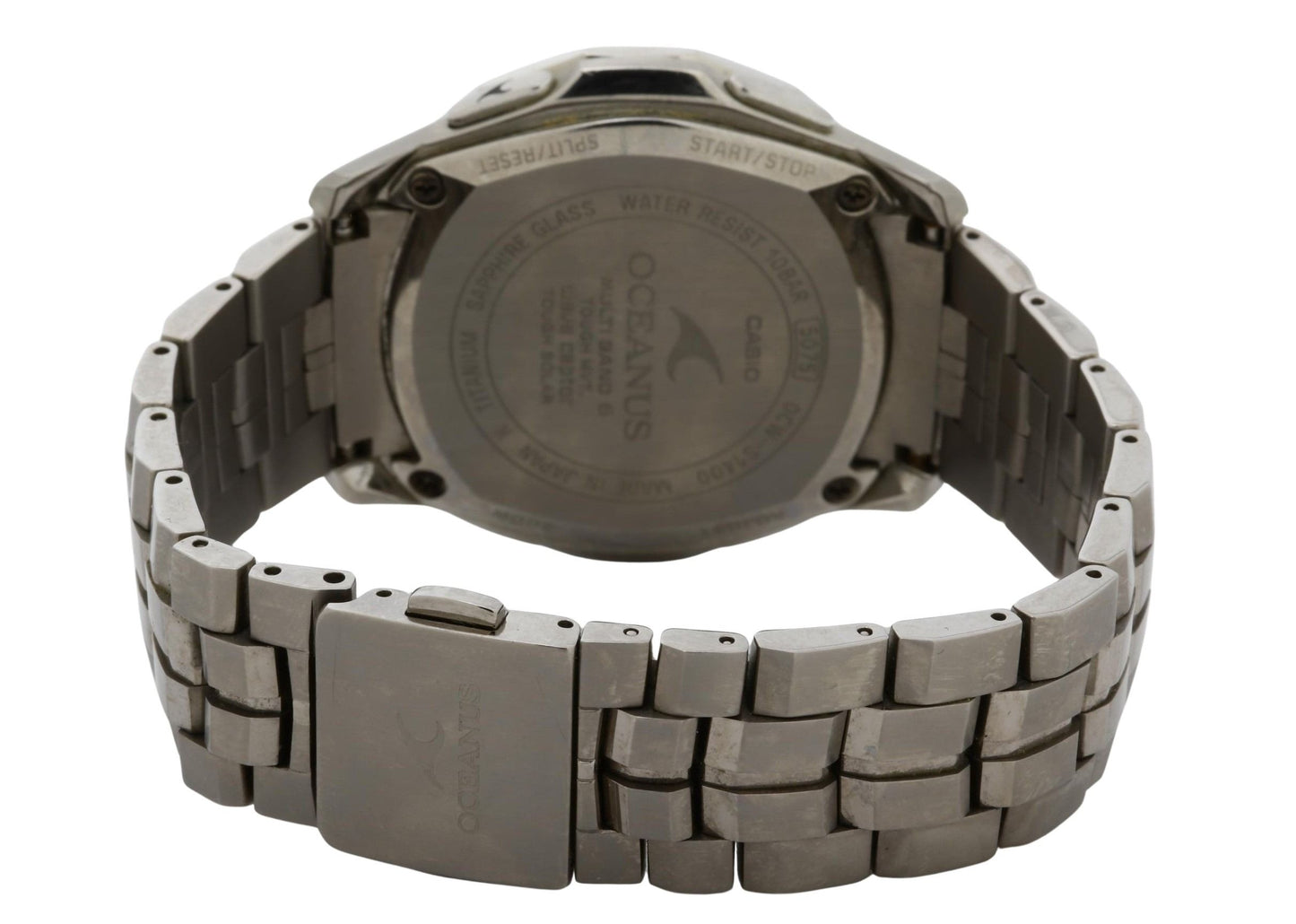 CASIO カシオ 時計 オシアナス マンタl OCWS1400 ブラック シルバー チタン メンズ アナログ 美品