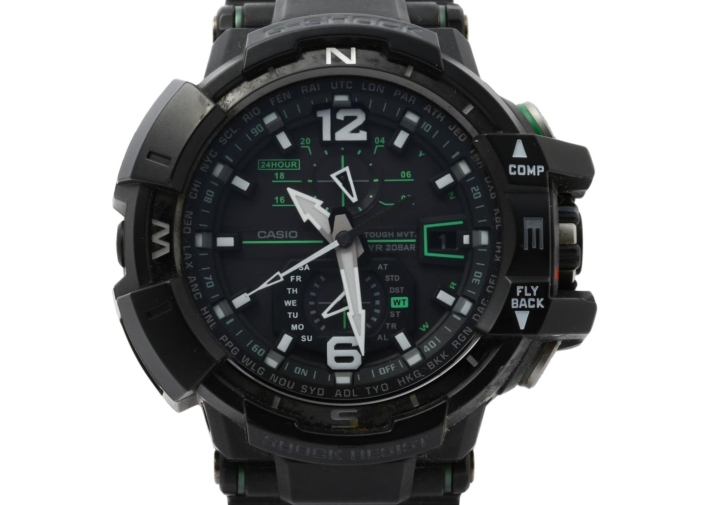 CASIO カシオ 時計 GSHOCK MASTER OF G AIR GRAVITYMASTER GWA11001A3JF ブラック 樹脂 メンズ アナログ