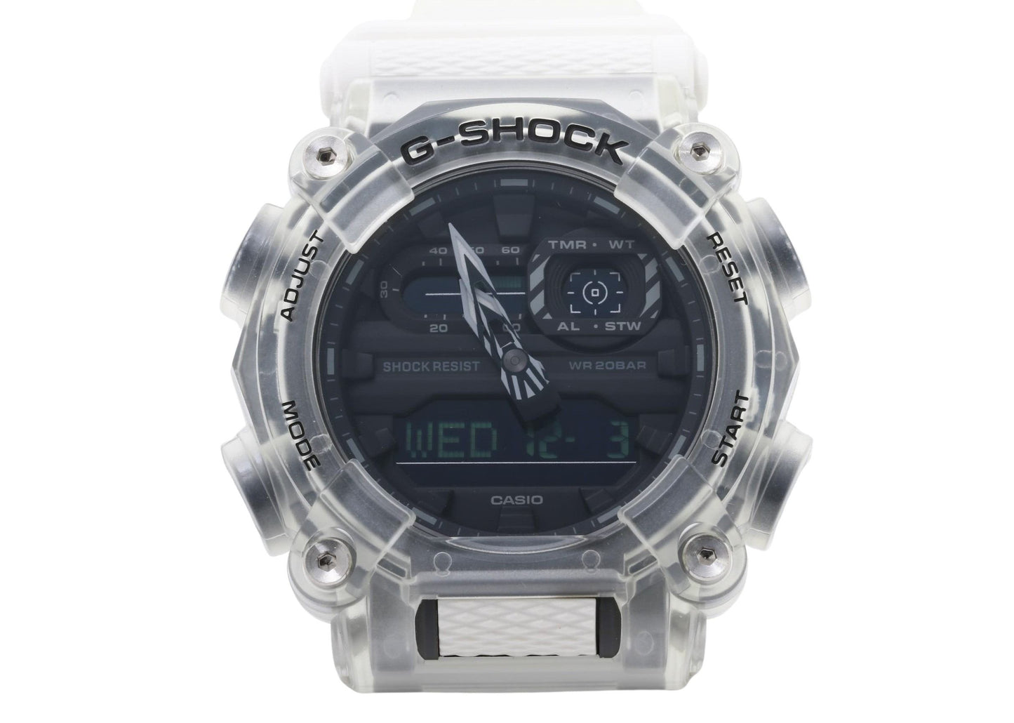 CASIO カシオ 時計 GSHOCK ANALOGDIGITAL GA900 SERIES GA900SKL7AJF ブラック クリア ホワイト 樹脂 メンズ デジアナ 新品未使用展示品