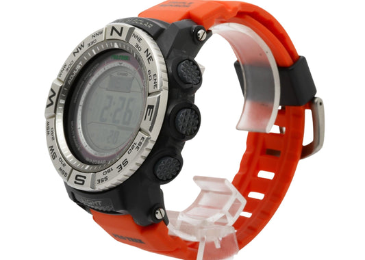 CASIO カシオ 時計 プロトレック PRW3500 ブラック シルバー オレンジ 樹脂／ステンレススチール メンズ デジタル