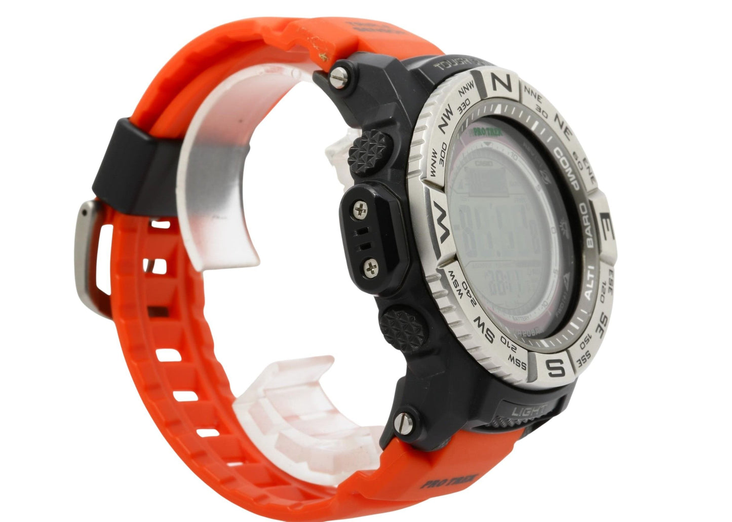 CASIO カシオ 時計 プロトレック PRW3500 ブラック シルバー オレンジ 樹脂／ステンレススチール メンズ デジタル