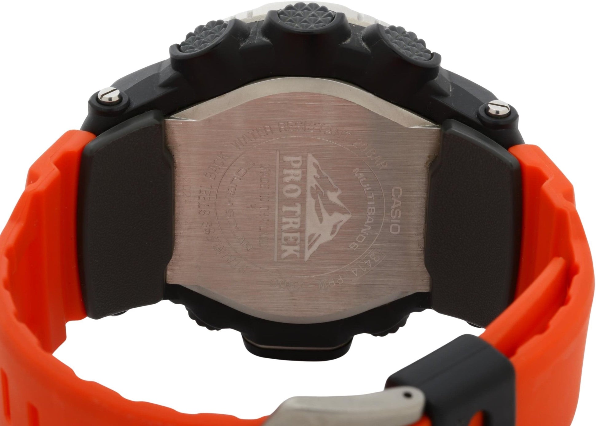 CASIO カシオ 時計 プロトレック PRW3500 ブラック シルバー オレンジ 樹脂／ステンレススチール メンズ デジタル