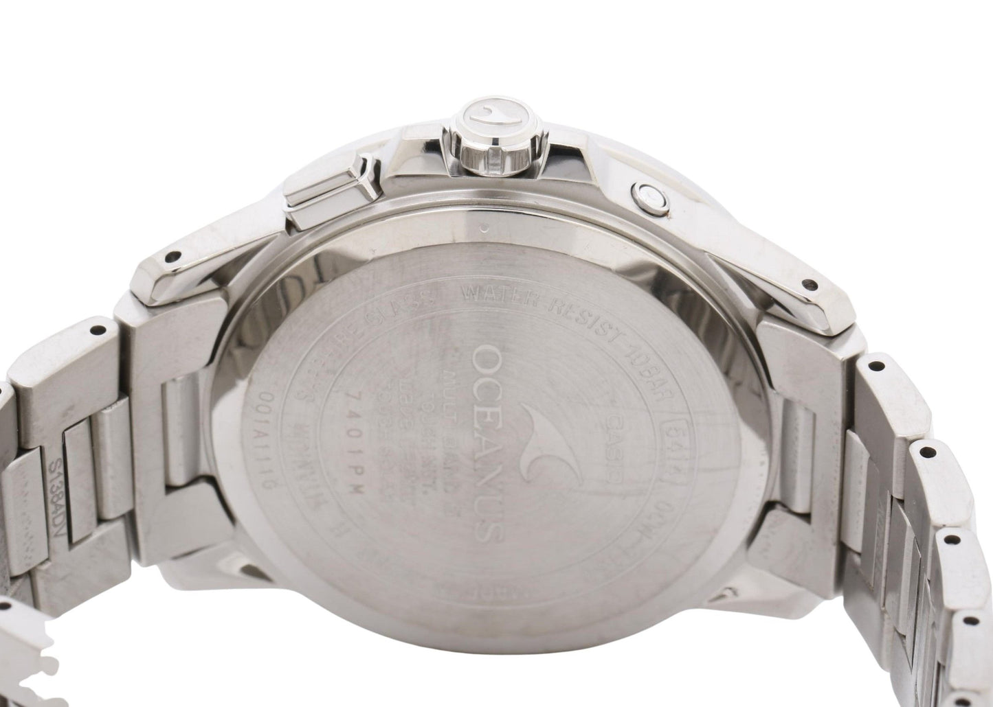 CASIO カシオ 時計 オシアナス 3 hands model OCWT1502AJF ホワイト シルバー チタン メンズ アナログ