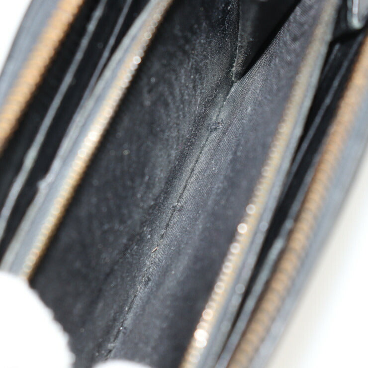 BOTTEGAVENETA ボッテガヴェネタ イントレチャート スコルピート 長財布 114076 VT272 1000 レザー ブラック ラウンドファスナー