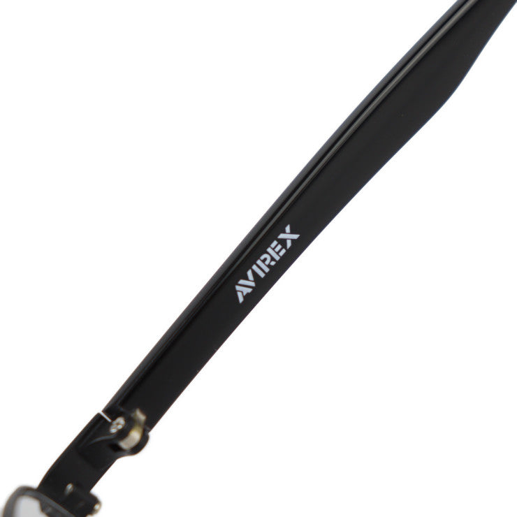 新古未使用展示品 AVIREX アヴィレックス 伊達メガネ メガネ AR103 B-M 表記サイズ 54□16-142 チタン プラスチック ブラック メガネフレーム アジアンフィット