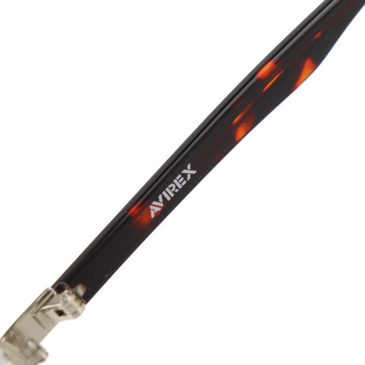 新古未使用展示品 AVIREX アヴィレックス 伊達メガネ メガネ AR103 GP 表記サイズ 54□16-142 チタン プラスチック シルバー ブラウン系 メガネフレーム アジアンフィット べっ甲柄