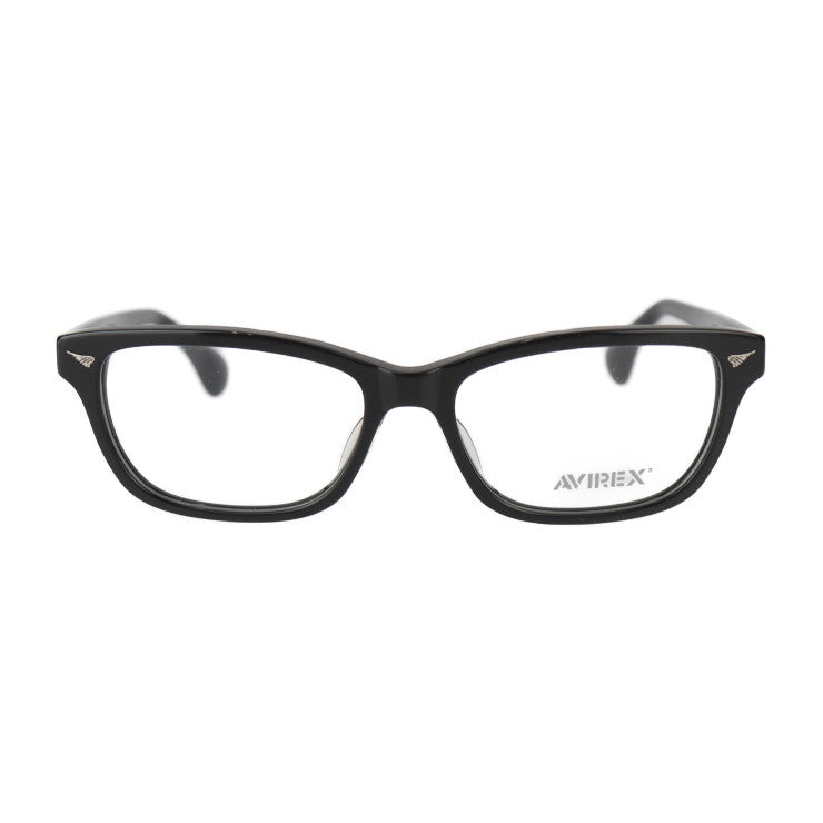 新古未使用展示品 AVIREX アヴィレックス 伊達メガネ メガネ AR201 B 表記サイズ 54□17-140 プラスチック ブラック メガネフレーム アジアンフィット
