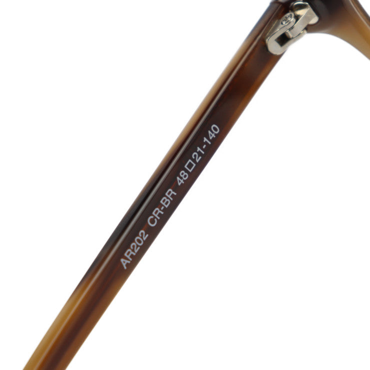 新古未使用展示品 AVIREX アヴィレックス 伊達メガネ メガネ AR202 CR-BR 表記サイズ 48□21-140 プラスチック ブラウン系 メガネフレーム アジアンフィット ウェリントン マーブル模様