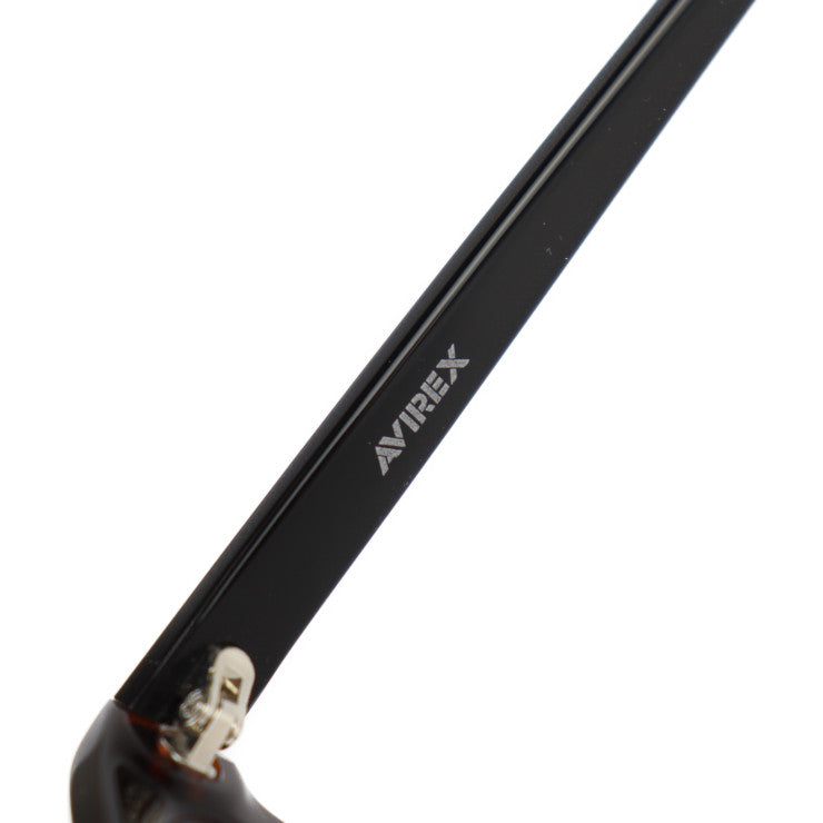 新古未使用展示品 AVIREX アヴィレックス 伊達メガネ メガネ AR201 B-BR 表記サイズ 54□17-140 プラスチック ブラウン メガネフレーム アジアンフィット