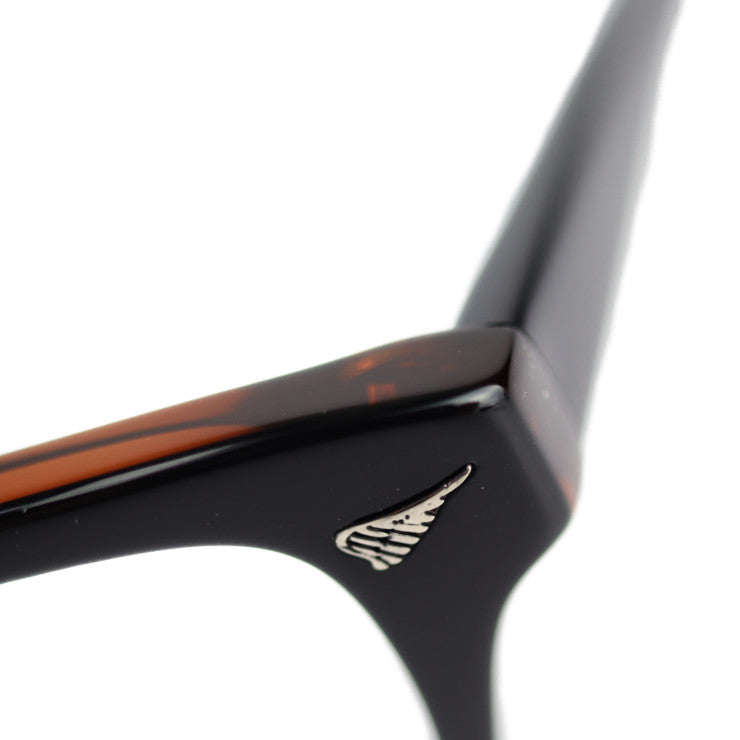 新古未使用展示品 AVIREX アヴィレックス 伊達メガネ メガネ AR201 B-BR 表記サイズ 54□17-140 プラスチック ブラウン メガネフレーム アジアンフィット