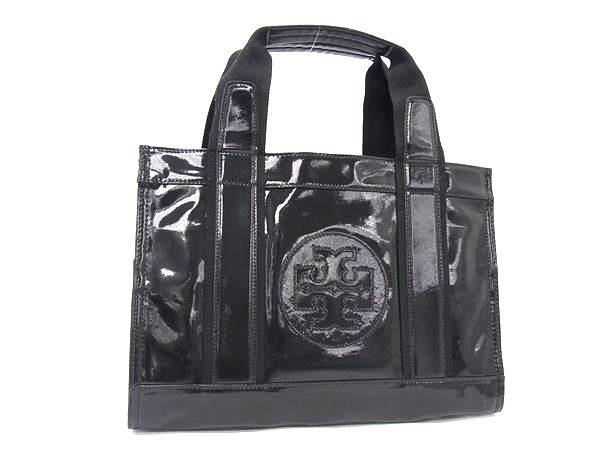 TORY BURCH トリーバーチ トートバッグ エラ - ブラック パテントレザー レディース
