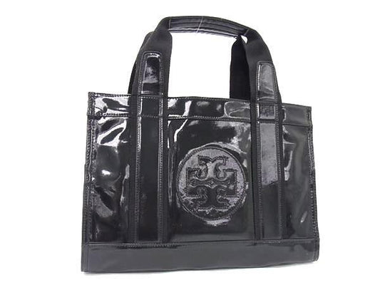 TORY BURCH トリーバーチ トートバッグ エラ - ブラック パテントレザー レディース