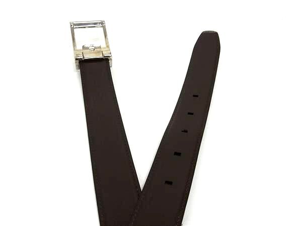 美品 BVLGARI ブルガリ ベルト - - ブラック系×ブラウン系 レザー メンズ リバーシブル シルバー金具