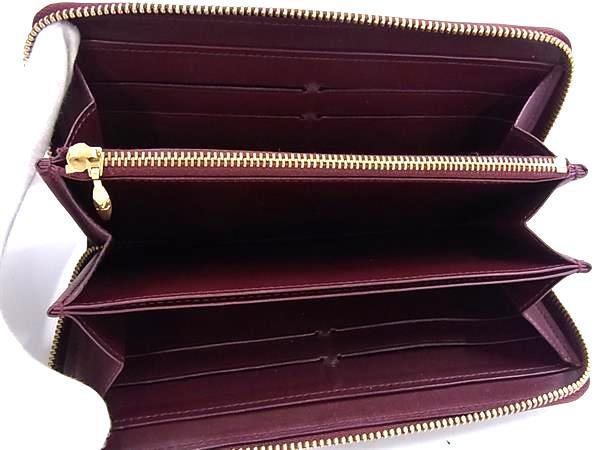 LOUIS VUITTON ルイヴィトン ラウンドファスナー 長財布 モノグラムヴェルニ ジッピーウォレット M90218 グリヨット（ボルドー系） パテントレザー レディース ゴールド金具