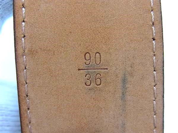 LOUIS VUITTON ルイヴィトン ベルト モノグラム サンチュール アンヴァントゥール M9812 ブラウン PVC レザー メンズ ゴールド金具