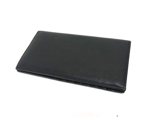 BVLGARI ブルガリ 二つ折り 長財布 ブルガリブルガリ クラシコ 282346 ブラック レザ ー メンズ 札入れ ロゴ シルバー金具