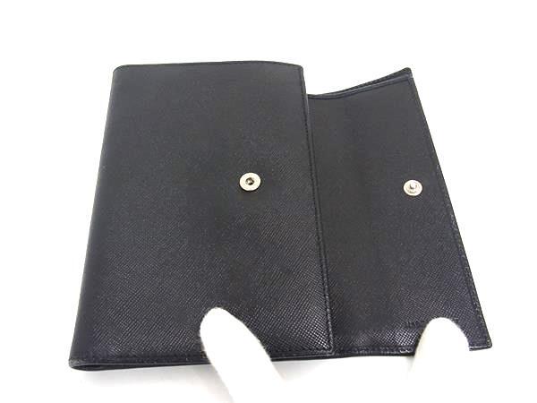 PRADA プラダ 三つ折り 財布 M510A ブラック サフィアーノレザー ユニセックス