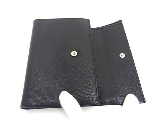 PRADA プラダ 三つ折り 財布 M510A ブラック サフィアーノレザー ユニセックス