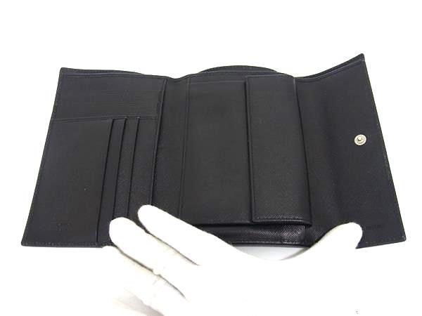 PRADA プラダ 三つ折り 財布 M510A ブラック サフィアーノレザー ユニセックス