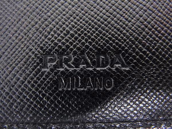 PRADA プラダ 三つ折り 財布 M510A ブラック サフィアーノレザー ユニセックス