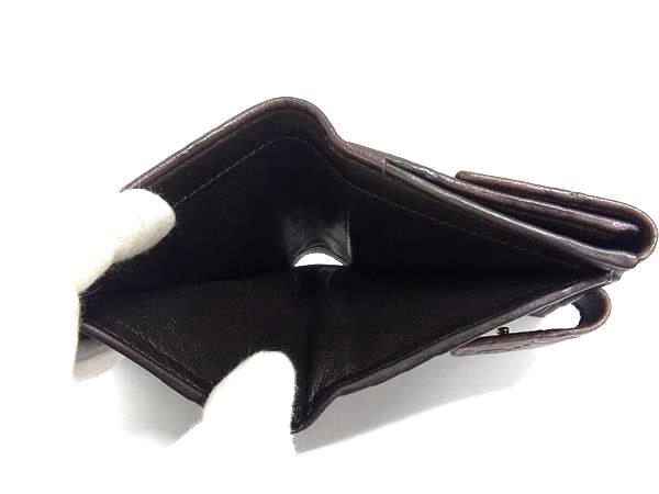 美品 GUCCI グッチ 二つ折り 財布 グッチシマ 112716 1147 ブラウン レザー レディース ゴールド金具