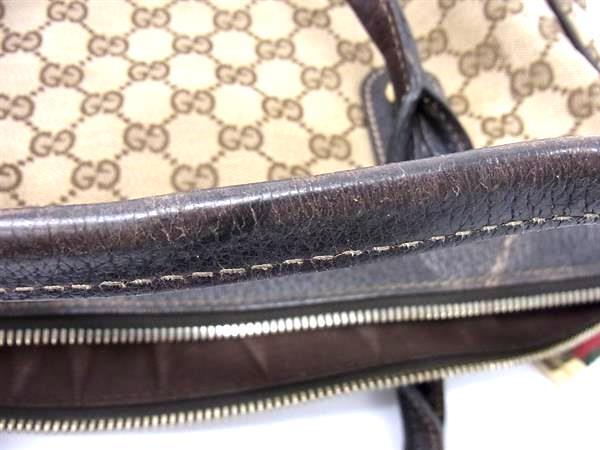 GUCCI グッチ トートバッグ シェリーライン プリンシー 177052 ベージュ ブラウン GGキャンバス×レザー レディース GG柄