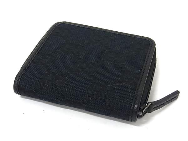 GUCCI グッチ コインケース GGキャンバス 115255 ブラック キャンバス×レザー ユニセックス 美品