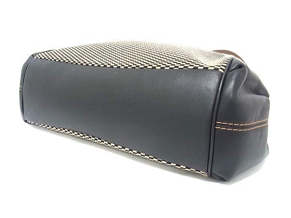 COACH コーチ トートバッグ エクスプローデッド レップス F57540 ブラック系 キャンバス×レザー レディース 美品