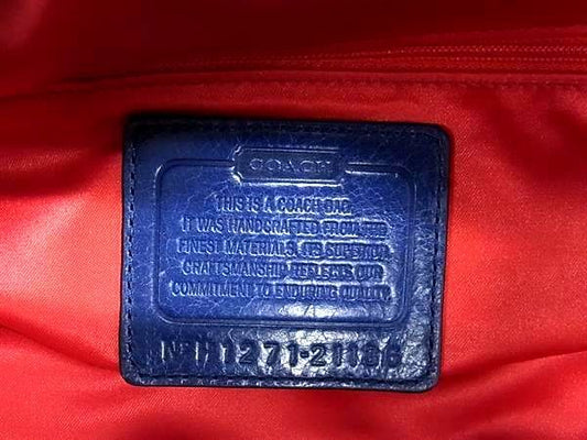 COACH コーチ ショルダーバッグ シグネチャー 21136 マルチカラー キャンバス レディース チェック柄 チェーン 美品