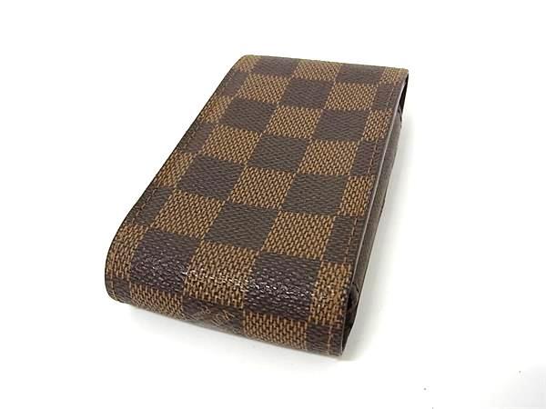 LOUIS VUITTON ルイヴィトン シガレットケース ダミエ エテュイ シガレット N63024 エベヌ PVC レザー メンズ