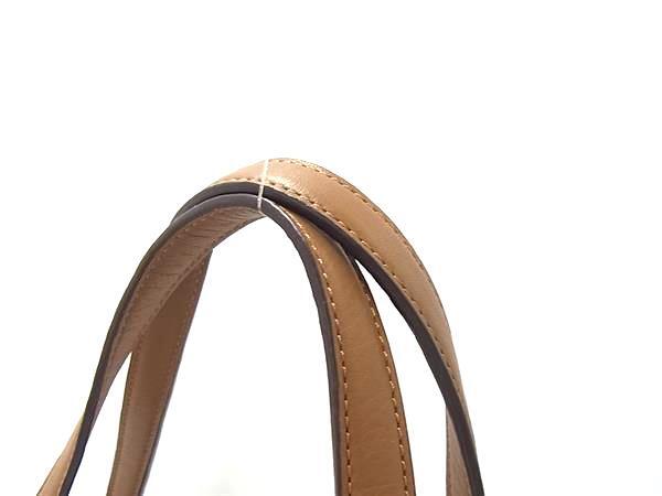 COACH コーチ トートバッグ シグネチャー F31444 ブラウン ピンク キャンバス×パイソン型押しレザー レディース 超美品