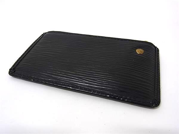 LOUIS VUITTON ルイヴィトン コインケース ポシェットクレ M63802 ブラック エピ ユニセックス ゴールド金具